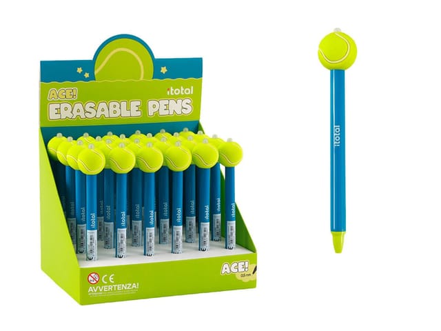 I-TOTAL Radiergummi Stift Tennis Radierbar (einzeln)