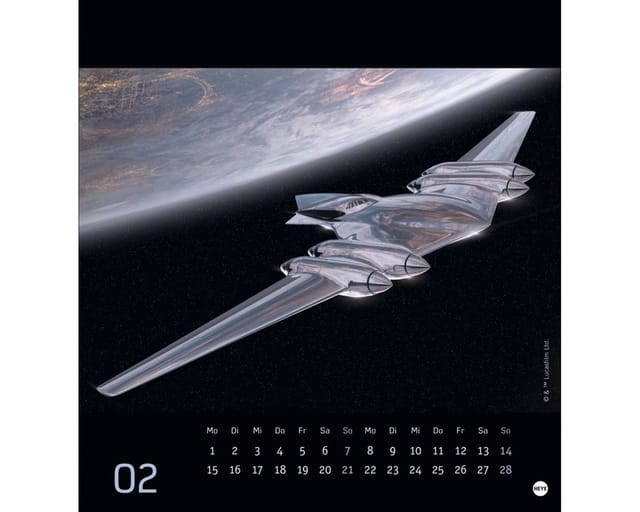 HEYE Wandkalender Star Wars Postkartenkalender 2027: Die besten Filmbilder aus den St
