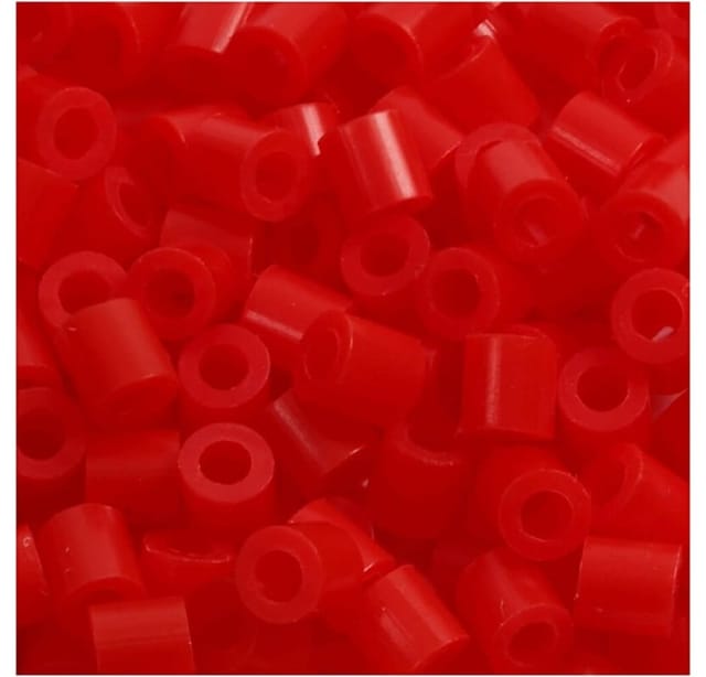 NABBI Bügelperlen PhotoPearls® Perlen Ø 5mm, 1.100 Stk., hellrot (19)