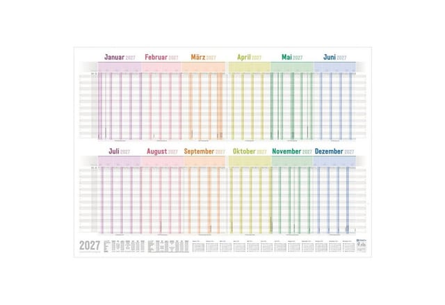 Häfft Wandkalender Urlaubs-/Team-Kalender A1+ 2027