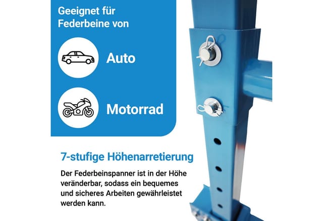 Bituxx Montagewerkzeug für Federbeine 2.5T Blau, (MS-19546)
