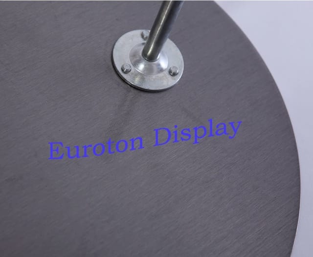 Eurotondisplay Schaufensterpuppe Metallplatte für Schaufensterpuppen schwarz Matt lackiert oder Silber