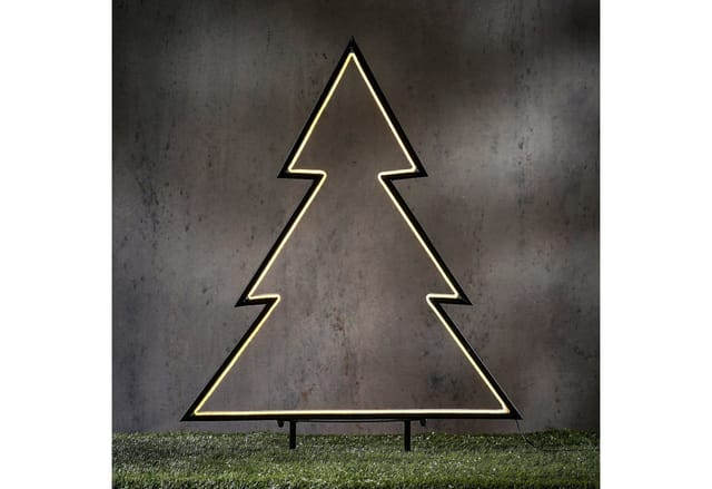 edelman LED Baum Luca Lighting Gartenstecker Garden d´Light Neon Tanne schwarz, LED fest integriert