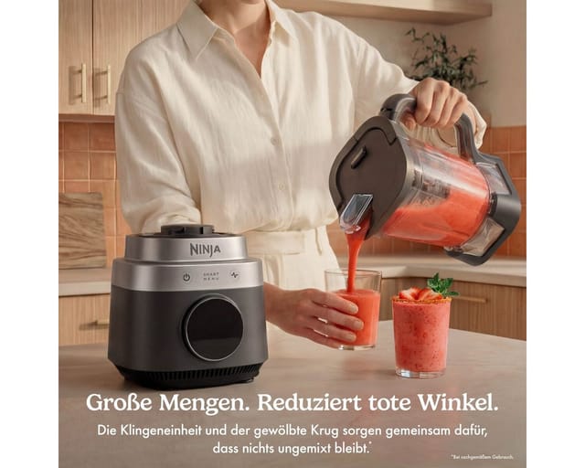 NINJA Standmixer LB301EUBK Ninja CrushBOSS 2-in-1-Duo-Mixer mit BlendBOSS-Becher, 1200 W, mit BlendBOSS-Becher