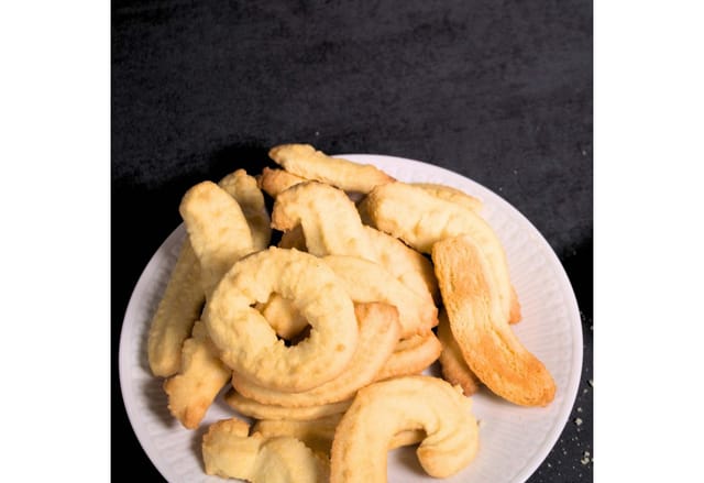 Kitty Professional Küchenmaschinen Zubehör-Set Spritzgebäckvorsatz "Cookie" Größe 5, Edelstahl