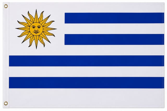 trends4cents Flagge Flagge 90 x 150 cm Hissfahne Bundesland Sturmflagge Hissfahne (Uruguay), für Fahnenmaste