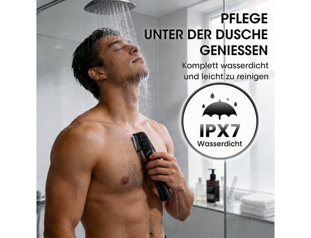 AIMAX Haarschneider Haarschneidemaschine 6-in-1, Haarschneider & Barttrimmer Herren, Multifunktionstrimmer mit Digitalanzeige, 5 Führungskämme & Basis