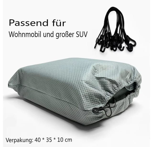 Insma Frontscheibenabdeckung Wohnmobilschutzhülle Frontschutzplane für FIAT DUCATO X250/X290, (5-Punkt-Befestigung Motorhauben-Schutz), UV-beständig, wasserdicht, Schnee- & Staubschutz