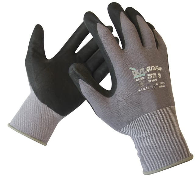 Görte und Tiedemann GmbH & Co. KG Arbeitshandschuhe mit Nitril-Foam-Beschichtung - 12 Paar 12 Paar- Perfekter Grip bei Trockenheit & Nässe
