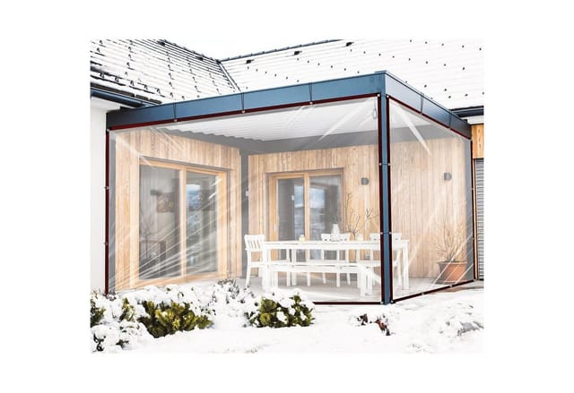 LuxusKollektion Schutzplane Transparente Abdeckplane 2.5x3m mit Ösen