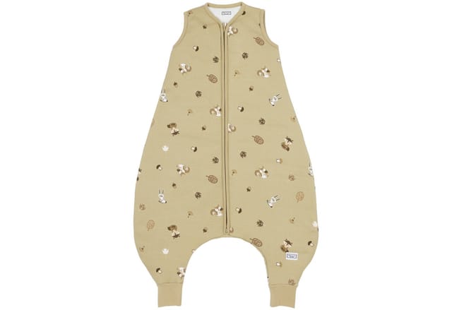 Meyco Baby Babyschlafsack Forest Animals Sand (100% Baumwolle, 1 tlg), 80cm