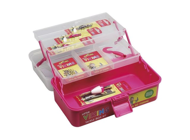 Kinetic Kunstköder Little Viking Tackle Box Kit 15Pcs Fuchsia