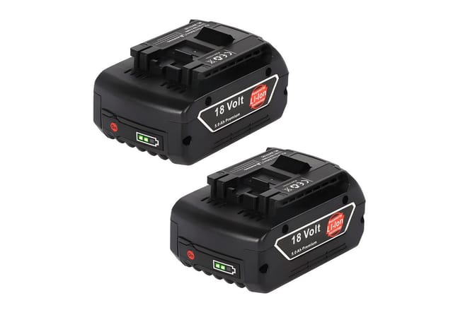 Athlix Ersatzakku für Bosch 5000 mAh 18V BAT618 Akku GBA GBH GSR GSB BAT620 Akku 5000 mAh (2 St), 2er Pack, lange Laufzeiten, breite Kompatibilität