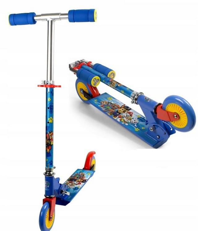 PAW PATROL Cityroller PAW Patrol Kinderroller 2-Räder höhenverstellbar klappbar ABEC-7