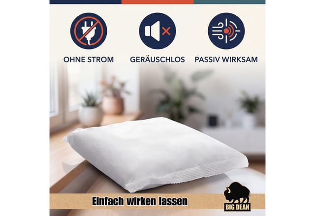 BigDean Luftentfeuchter + Nachfüllpacks 400g Entfeuchter Granulat Raumentfeuchter, 24 x Luftentfeuchter Granulat 400g Edition 2027