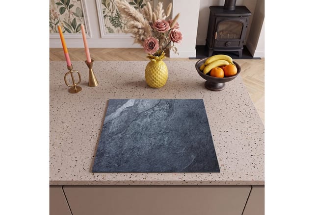 MuchoWow Herd-Abdeckplatte Induktionsschutz - Abdeckplatte Induktion - Beton - Rost - Alt, Vinyl, (1 tlg), Küche Herdabdeckplatte Ceranfeld Vinyl Einteilig, 59x52 cm