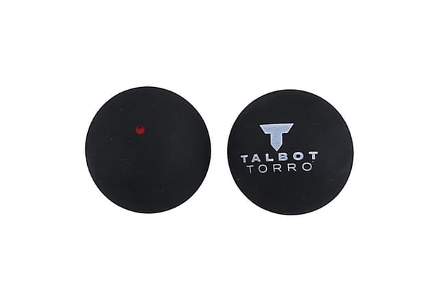 Talbot-Torro Squashball (1 roter Punkt, Speed mittel) schwarz - 1 Ball