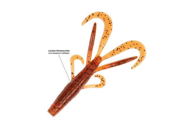 Zite Kunstköder Creature Bait Gummiköder 12 Stk Inzite Craw 7,5cm Toffy Barsch&Zander