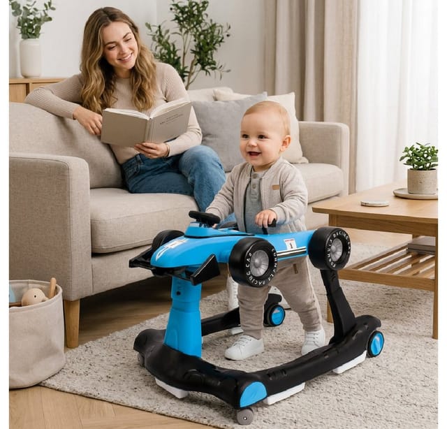 Sun Baby Lauflernhilfe SUN BABY Formel 1 Lauflernwagen 3in1 6-12 M. - Blau