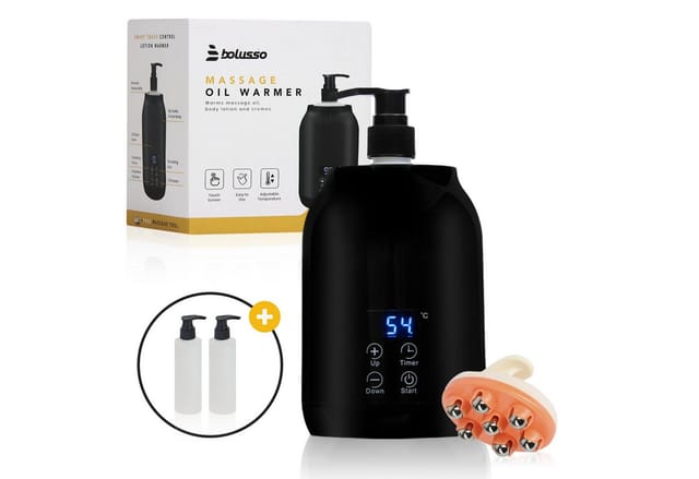 Bolusso Massageölwärmer Bolusso Black Massage Oil Warmer