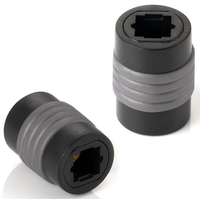 Poppstar Toslink Adapter (Kupplung Toslink Buchse auf Buchse) Optisches-Kabel, Toslink, Toslink, Verlängerung für Optische Digital-Audiokabel, TOS Kabel, S/PDIF Kabel