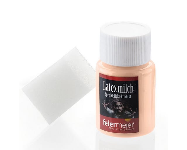 feiermeier Theaterschminke Feiermeier Latexmilch 28,3ml, Beige, Halloween S