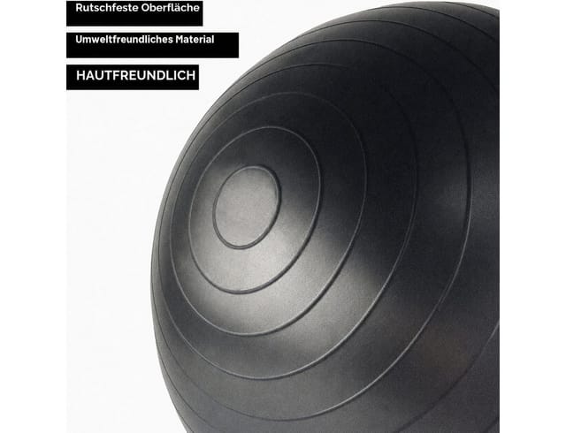 AIMAX Gymnastikball 65 cm Fitnessball Yogaball Sitzball für Erwachsene, Mit Luftpumpe für Pilates Balance Training Büro und Zuhause