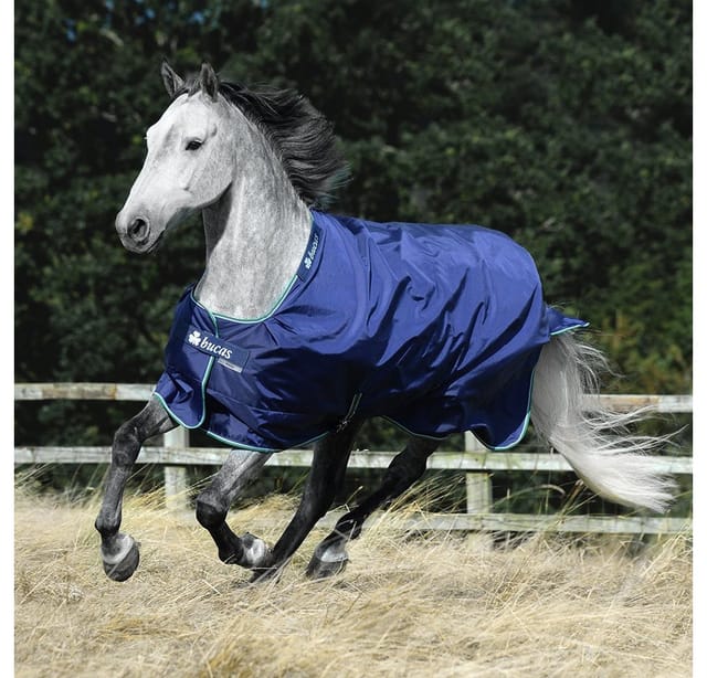Bucas Pferde-Regendecke Bucas Smartex Turnout Rain Classic 0g - blue