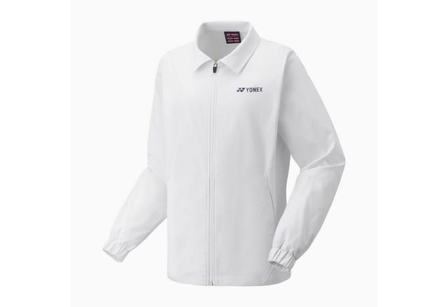Yonex Trainingsjacke Warm-Up Anzugjacke mit Kragen Club Team 2025 weiss Damen