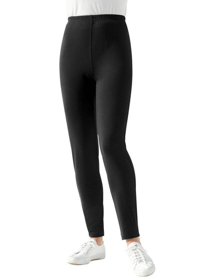GOLDNER Thermoleggings Kurzgröße: Bequeme Leggings mit flexiblem Sitz Unifarbenes Design mit komfortablem Rundum-Dehnbund