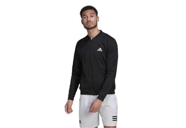 adidas Performance Trainingsjacke Stretch Woven (Stretchmaterial, feuchtigkeitsabsorbierend) #22 schwarz