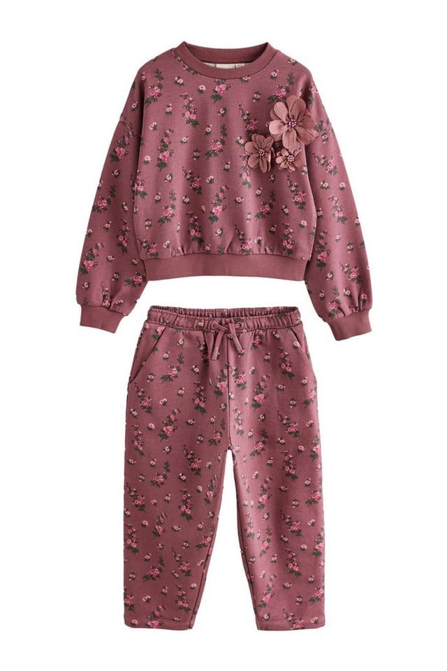 LAURA ASHLEY Sweatanzug Laura Ashley Trainingsanzug mit Blumenstickerei (2-tlg)