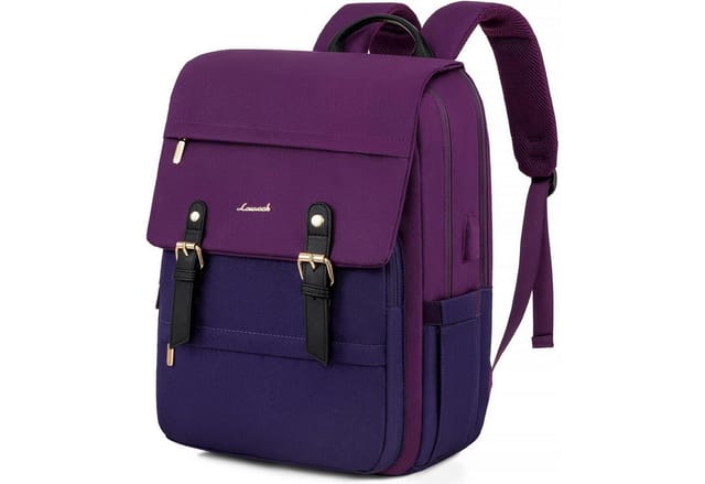 LuxusKollektion Schulrucksack Kinder Rucksack Lila blau-violett