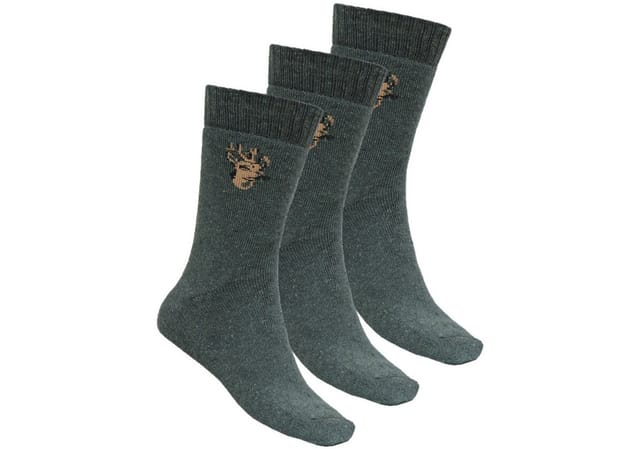 La Chasse® Wandersocken Jägersocken mit Motiv "Rehbock" im 3er-Pack Jagdsocken von Oefele NEU