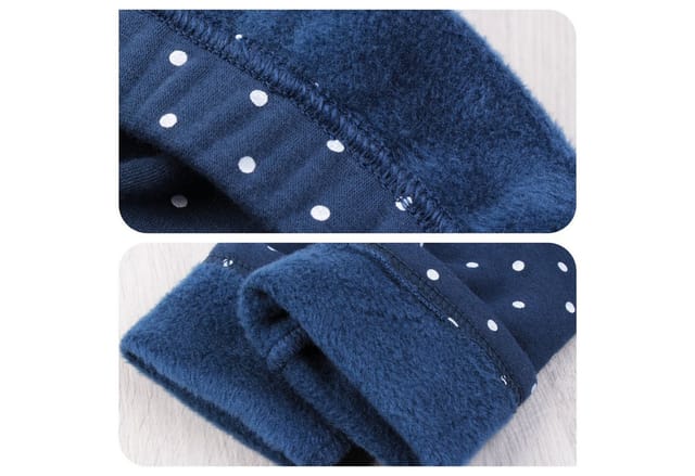 L&K-II Thermoleggings 4603 (1/2/3er-Pack, 1-tlg., 2er-Pack) gefütterte Winter Leggings Mädchen mit Punktmuster