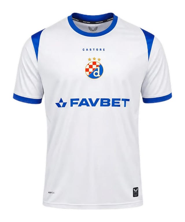 Castore Fußballtrikot Castore Dinamo Zagreb Trikot Away 2026/2027 Weiß Teamsport