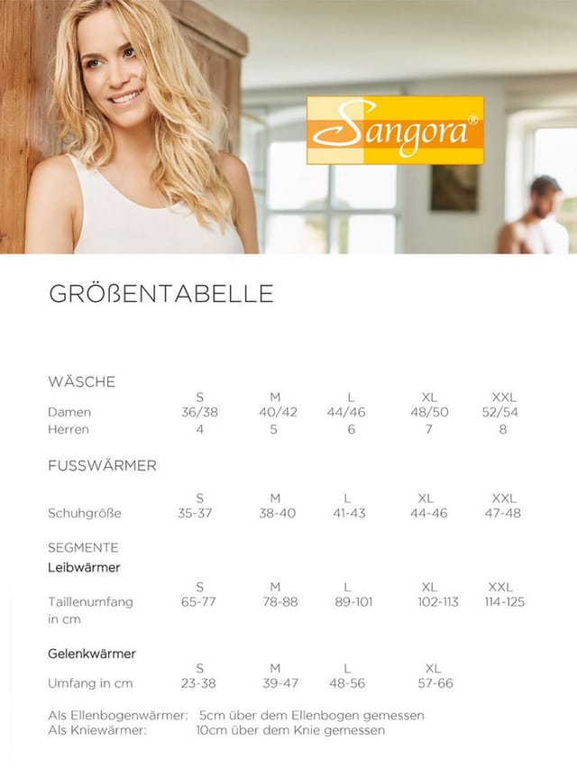 Sangora Thermounterhemd Damen Achselunterhemd Wolle (Stück, 1-St)