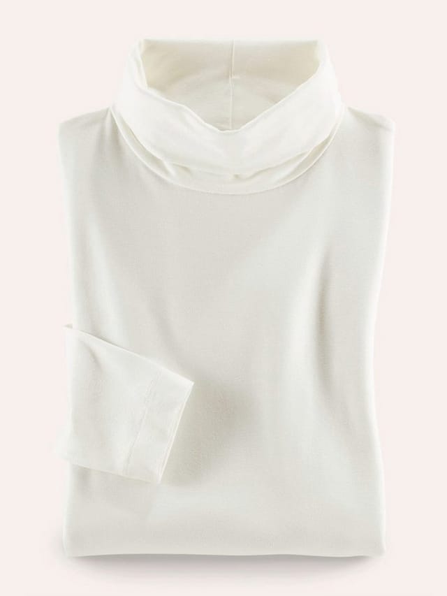 Walbusch Rollkragenshirt Damen Viskose-Unterziehrolli Langarm pflegeleicht elastisch, Rollkragen, pflegeleicht