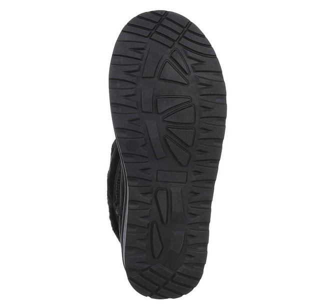 Ital-Design Damen Snowboots Freizeit Snowboots (88460412) Flach Flache Stiefeletten in Schwarz