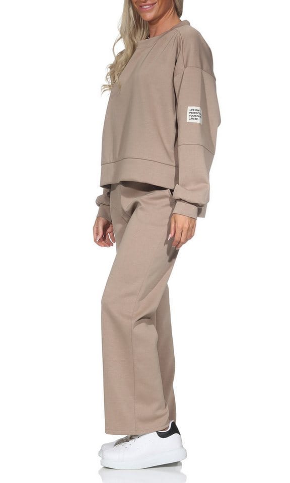 simaranda Jogginganzug Damen Jogginganzug 9 42-46 Schlamm