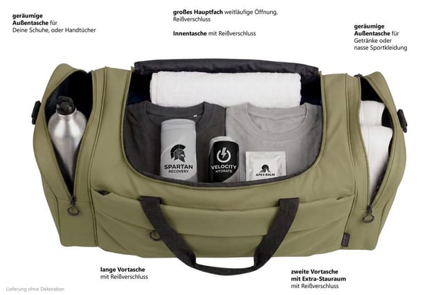 ELEPHANT Sporttasche groß Saunatasche Reisetasche Porto XL 69 cm, 55 Liter Gym Tasche Fußballtasche XXL + Trinkflasche