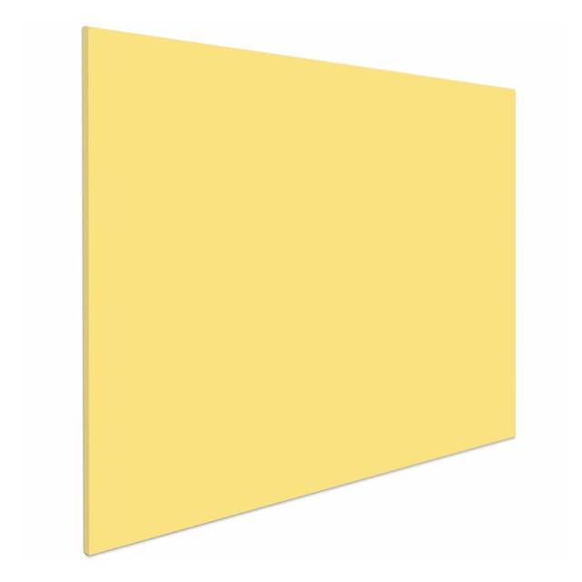 Rahmenloses Whiteboard - 100x150 Cm - Pastellgelb