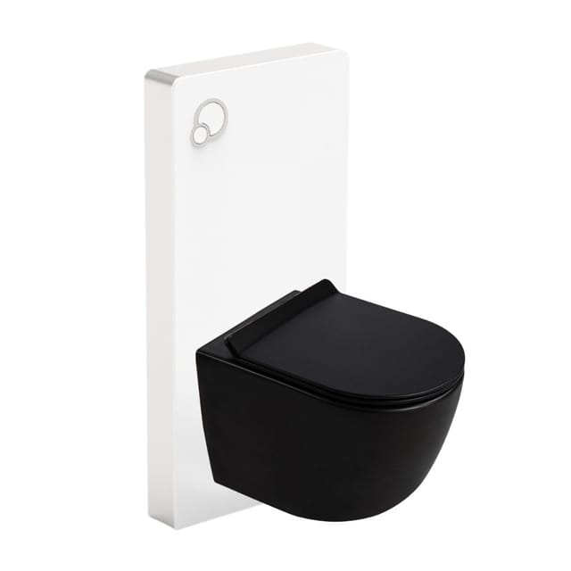 Tece Wc-komplettset Mit Ceramia Pixl Wand-wc, Spülrandlos, Softclose-sitz, Drückerplatte Weiß Stglwcepxbmt01-in