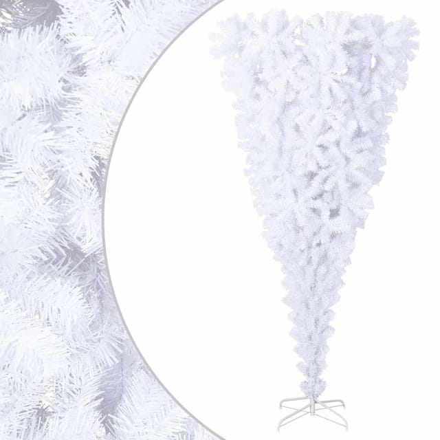 Künstlicher Weihnachtsbaum Mit Ständer Umgekehrt Weiß 210 Cm
