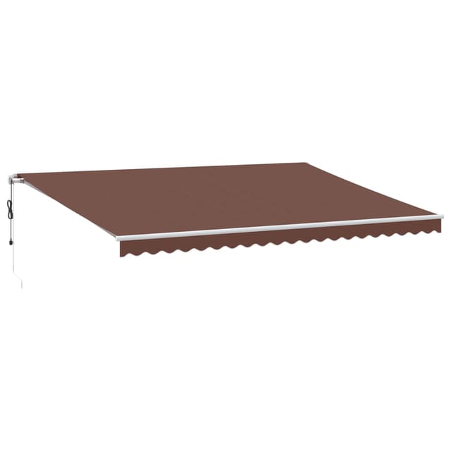 Maison Exclusive - Elektrische Markise 5 X 3,5 M Braun 100% Polye