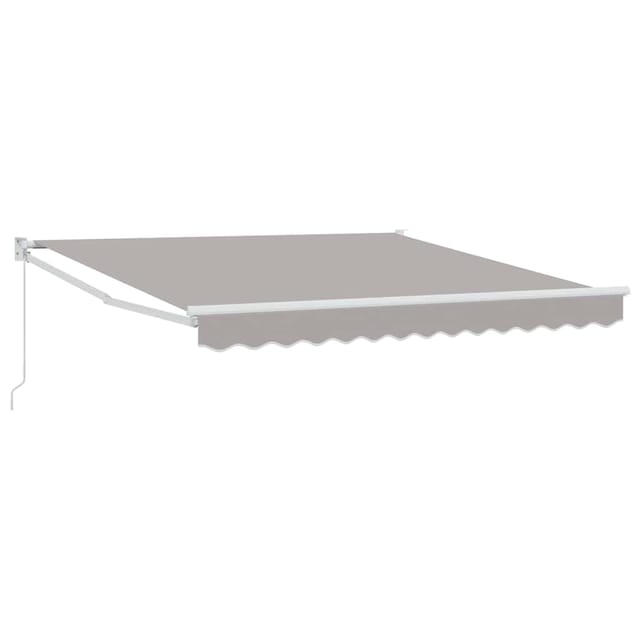 Maison Exclusive - Manuelle Markise 3 X 2,5 M Hellgrau 100% Polye