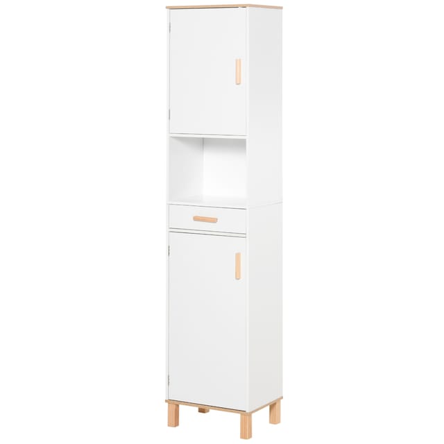 Badezimmerschrank, Weiße Holzsäule