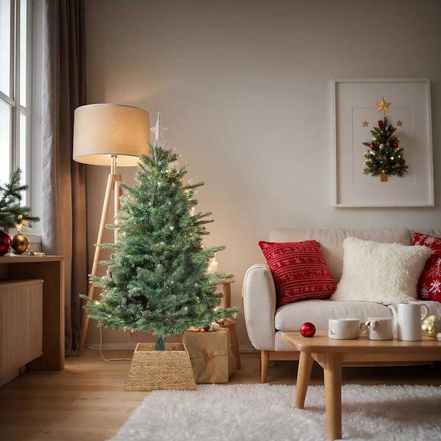 Weihnachtsbaumkragen Braun 50 X 50 X 25 Cm Wasserhyazinthe