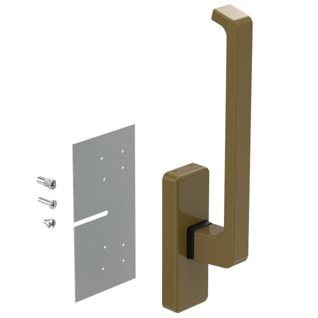 Gu 966 Drehgriff Dirigent M. Aussperrsicherung K-12920-00-l-a Links A Bronze