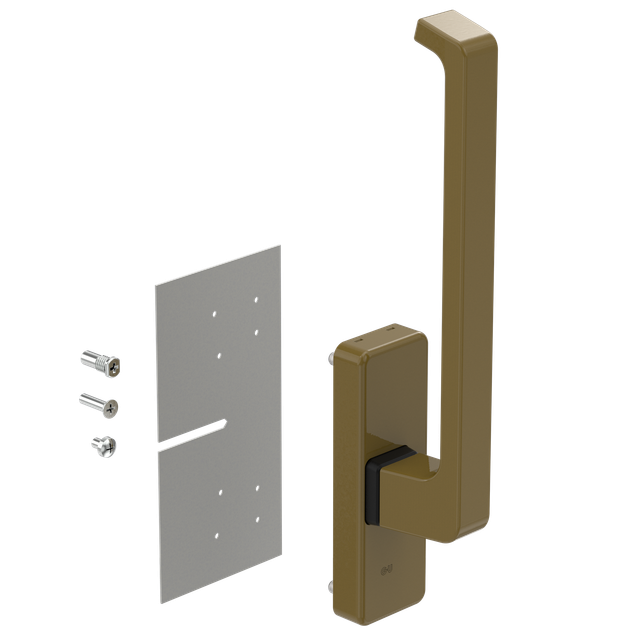 Gu 966 Drehgriff Dirigent M. Aussperrsicherung K-12920-00-r-a Rechts A Bronze